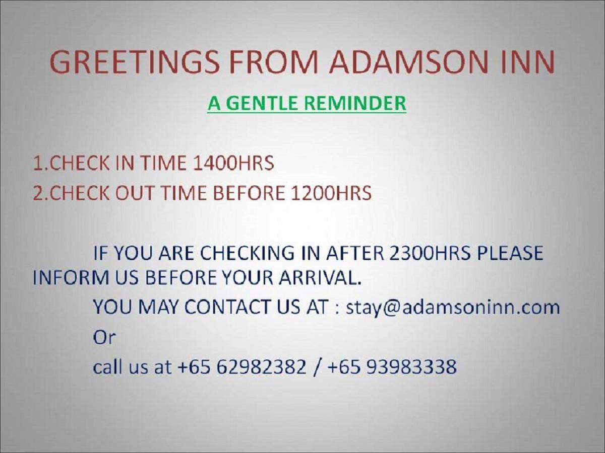 Adamson Inn Singapore Exterior photo